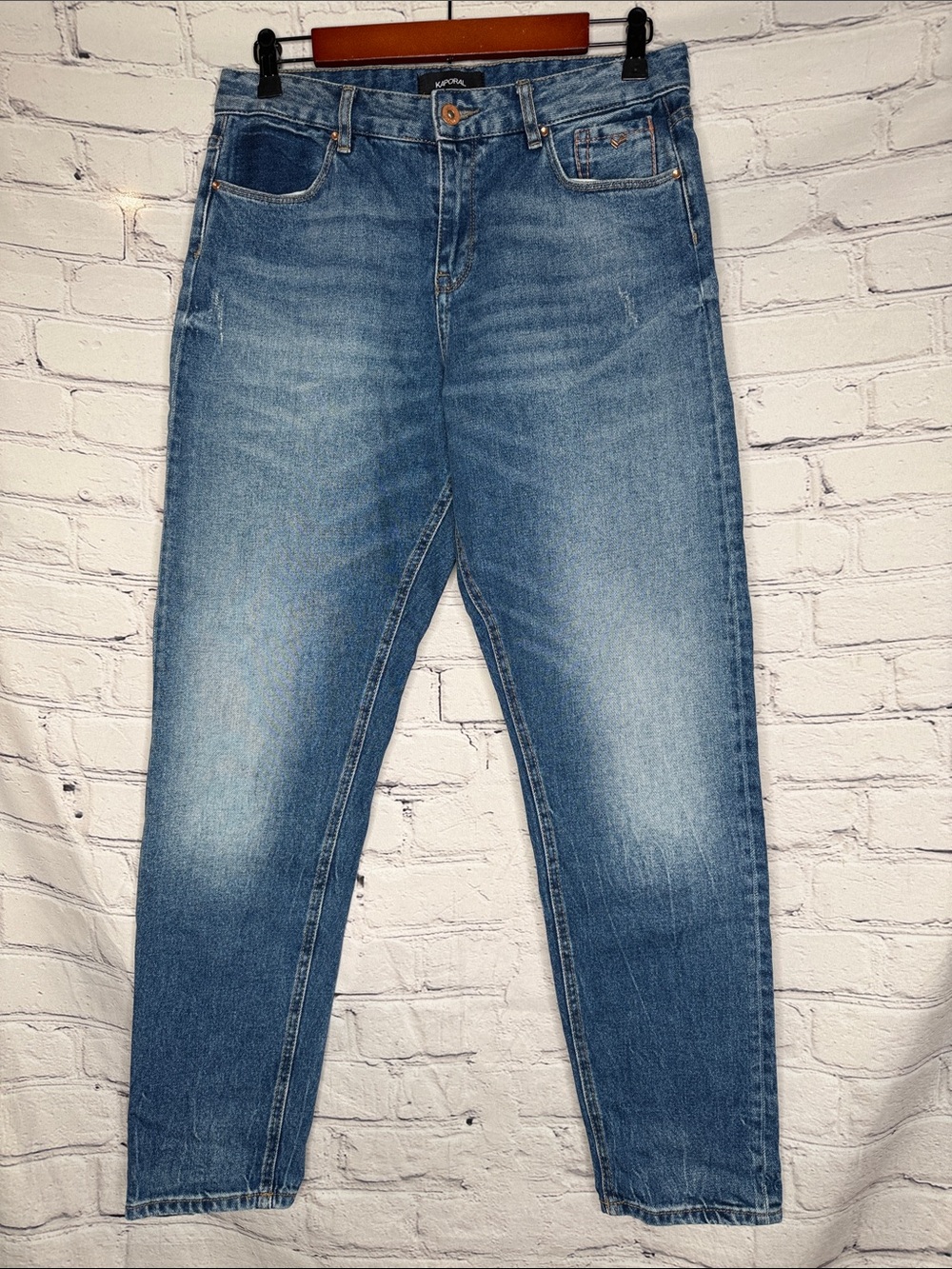 Kaporal Classic Mid Wash Boy Slim Standard Blue Jeans Size 28
